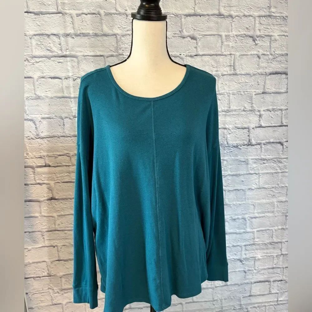 Westbound Deep Teal Long Sleeve Women's Top